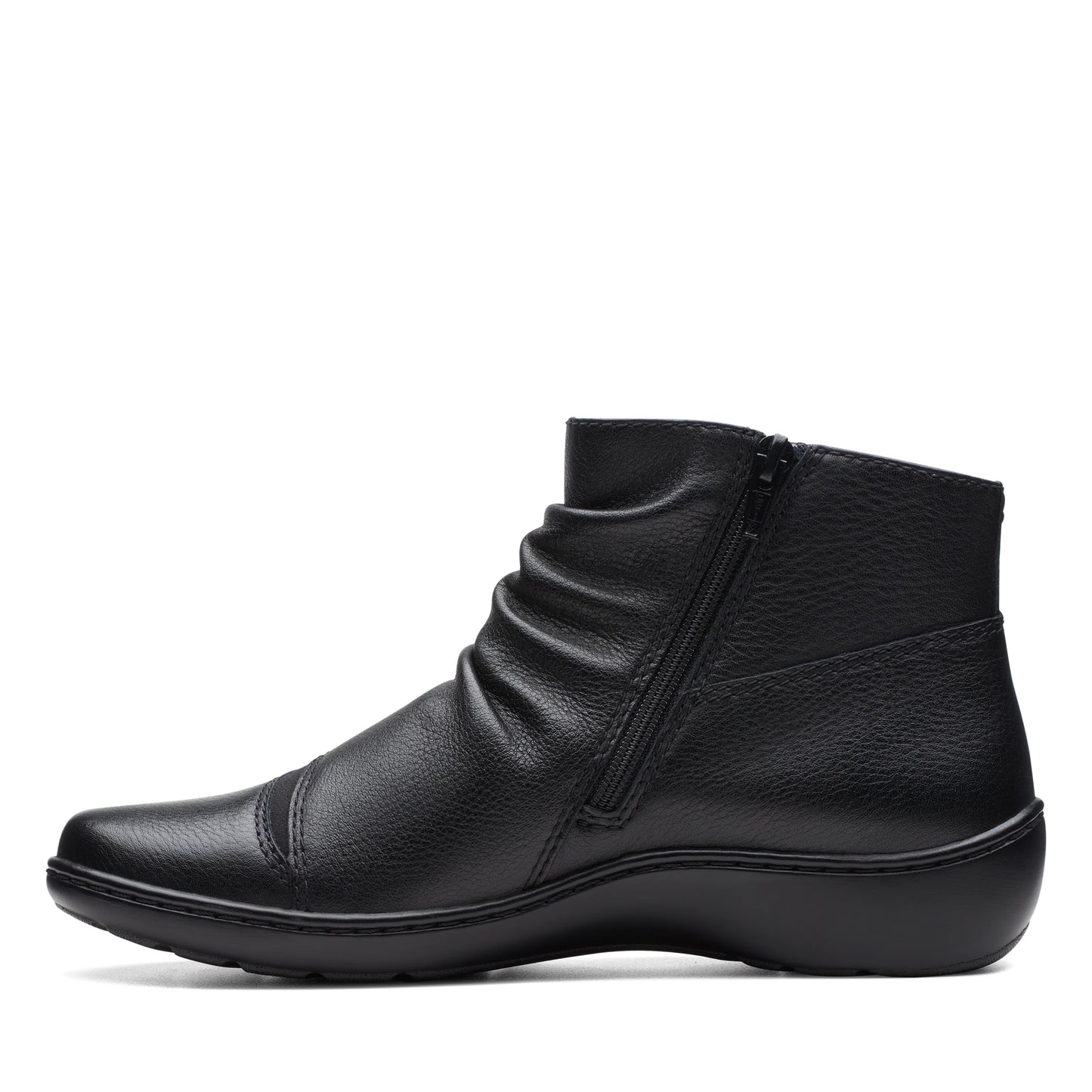 CLARKS | BOTINES MUJER | CORA DERBY BLACK LEATHER | NEGRO