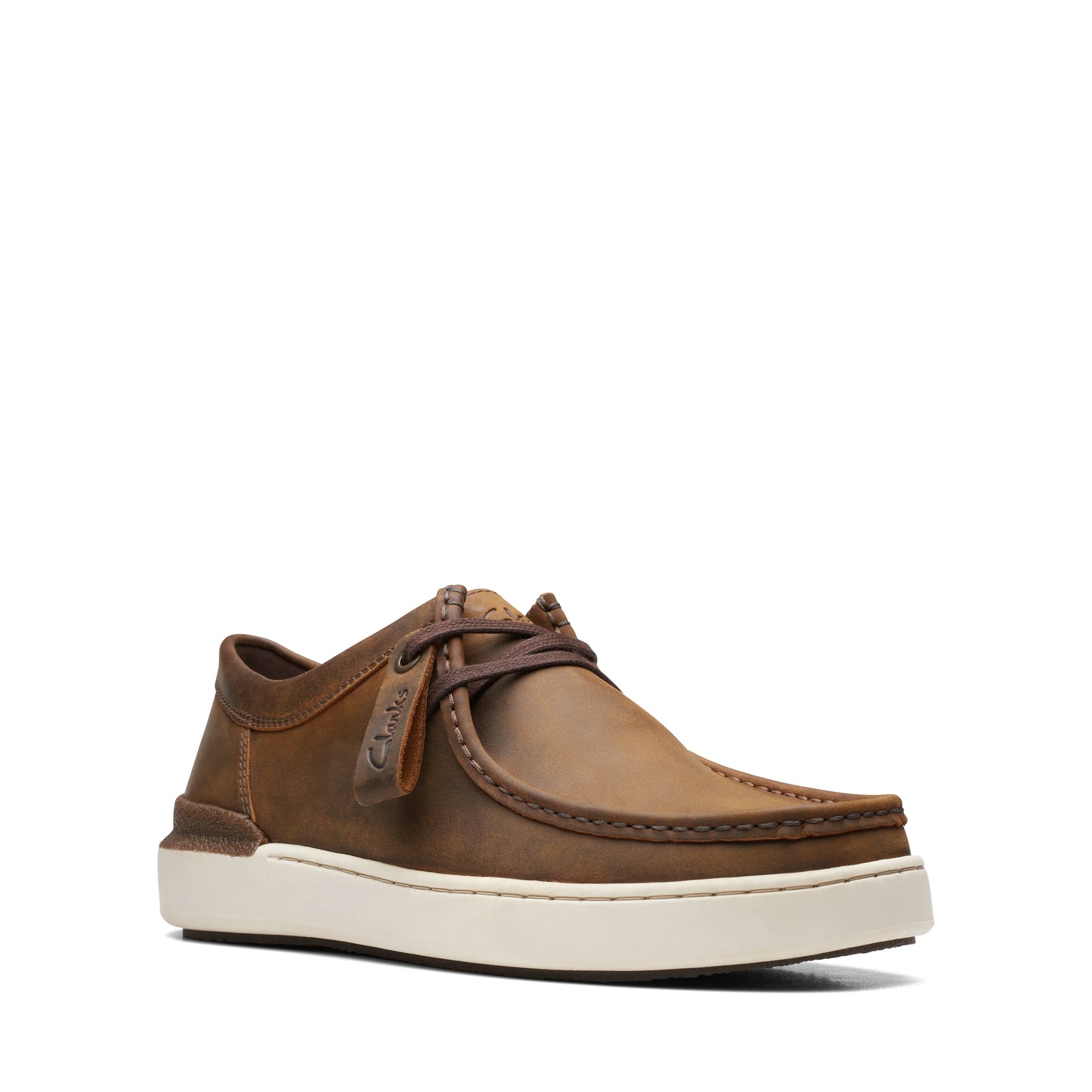 CLARKS | ZAPATOS DERBY HOMBRE | COURTLITE WALLY BEESWAX LEATHER | AMARILLO