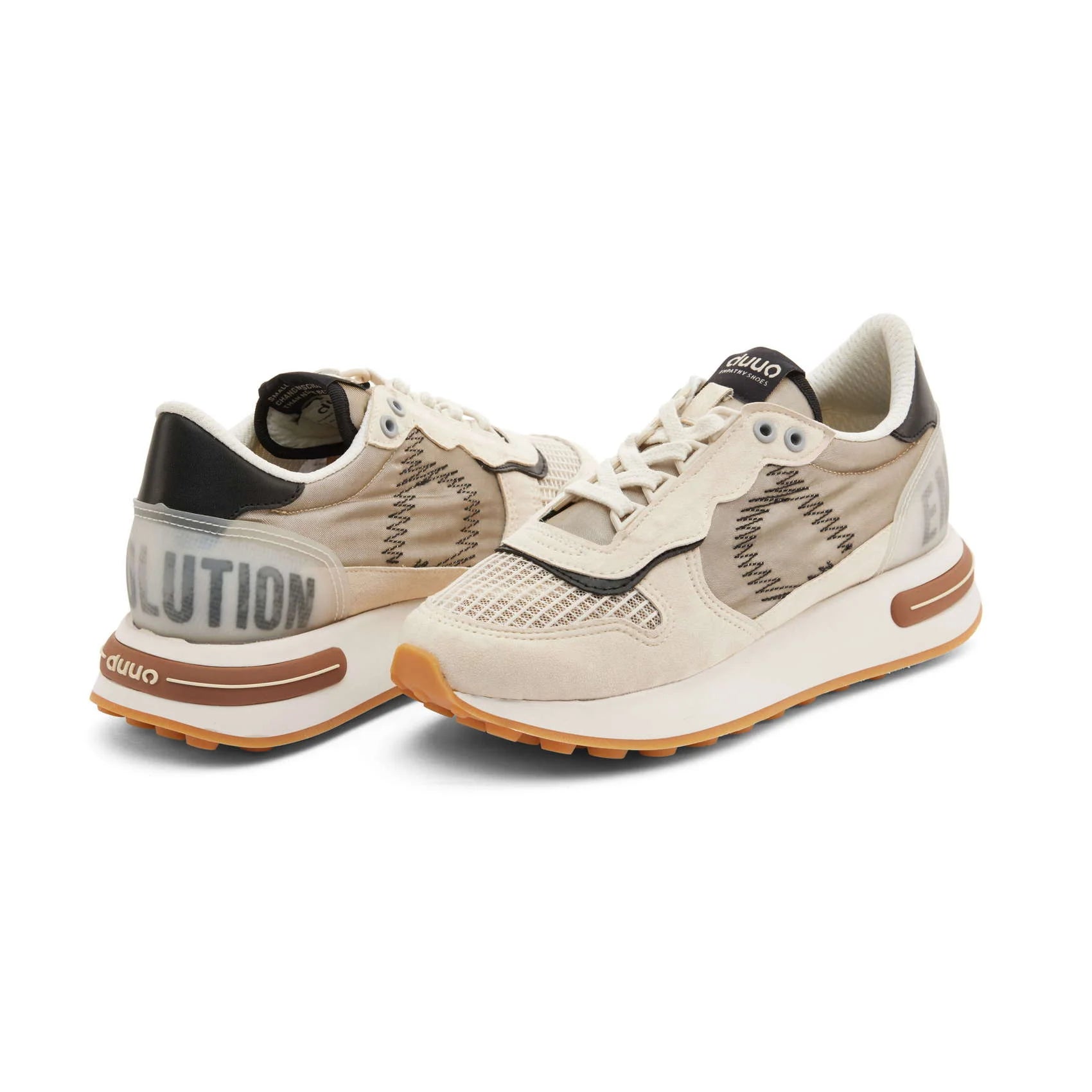 DUUO Calma HIGH Reflect 83 Beige: beige trainers for women