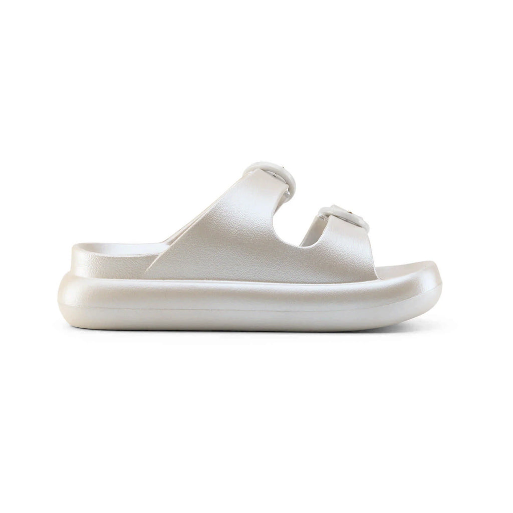 DUUO EVA Curvi Metallic 35: platejat xancletes per a dona