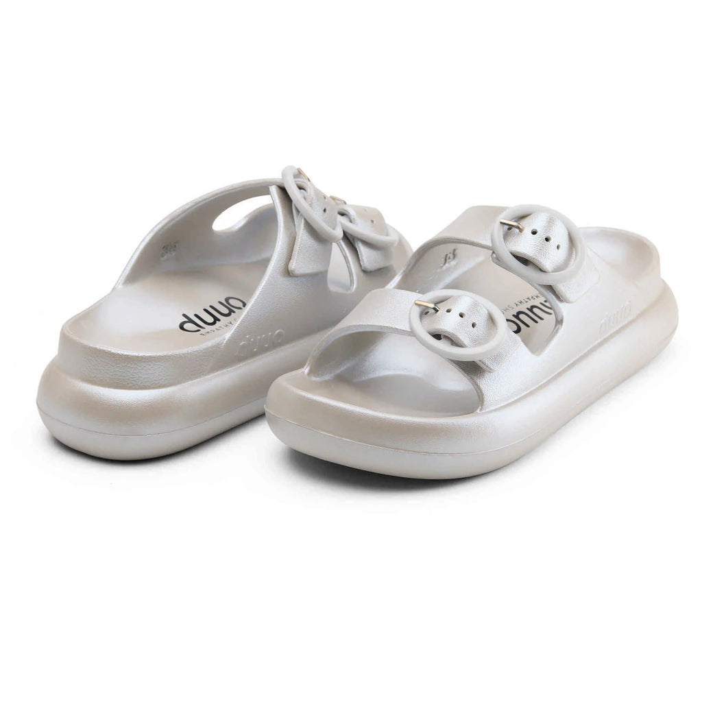 DUUO EVA Curvi Metallic 35: platejat xancletes per a dona