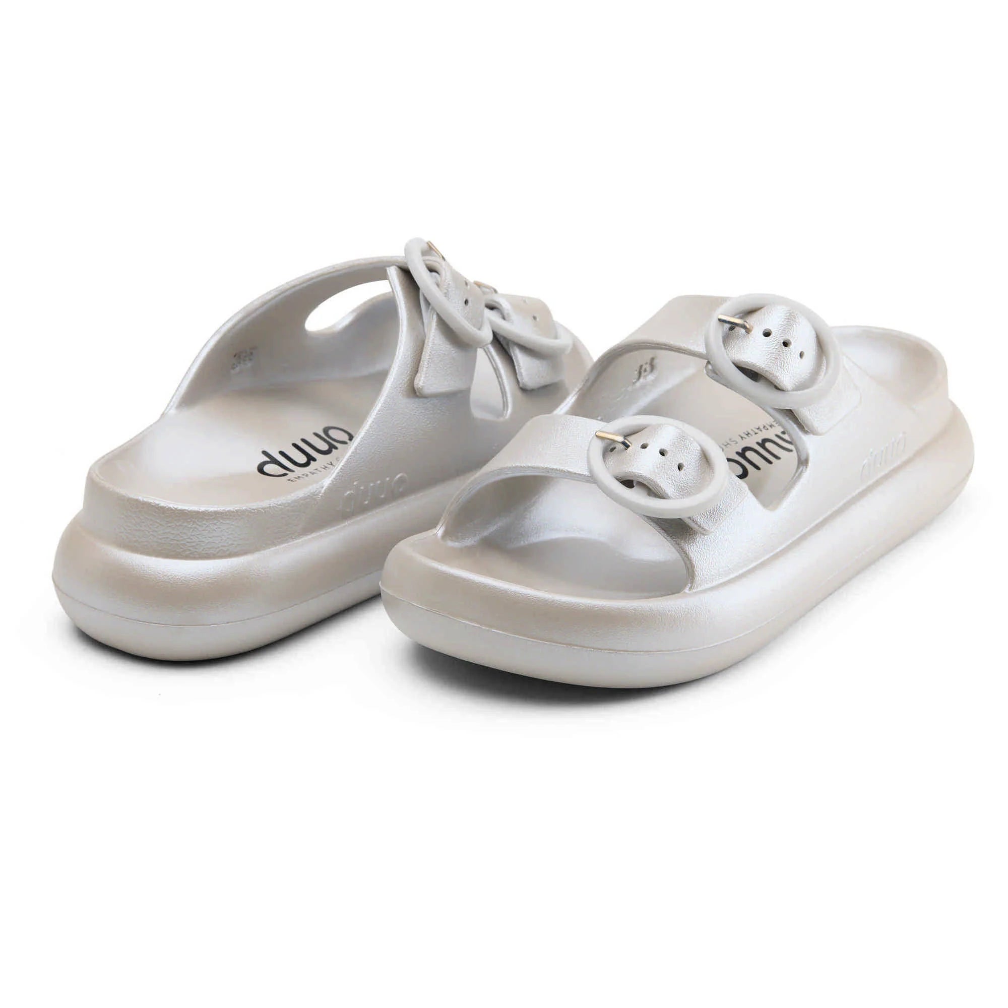 DUUO | CHANCLAS | MUJER | EVA CURVI METALLIC 35 | PLATEADO