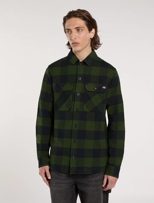 DICKIES | CAMISAS | HOMBRE | SACRAMENTO SHIRT PINE NEEDLE GREY | VERDE