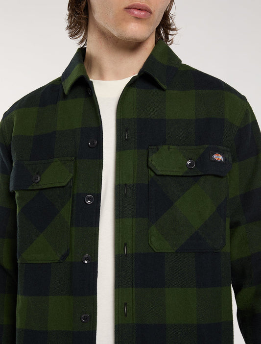 DICKIES | CAMISAS | HOMBRE | SACRAMENTO SHIRT PINE NEEDLE GREY | VERDE