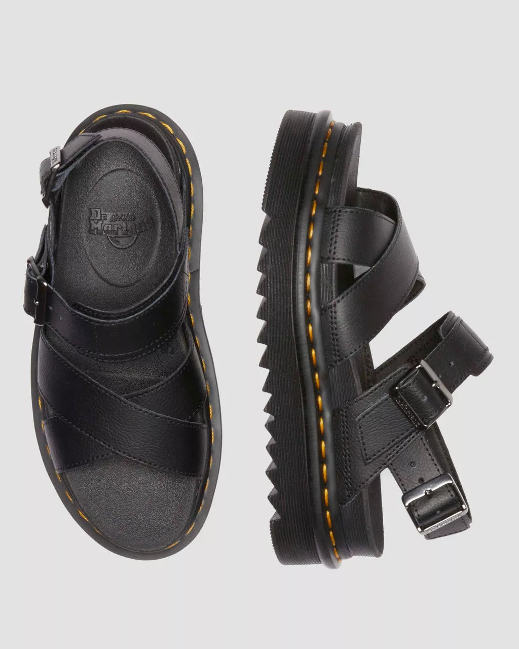 DR. MARTENS | SANDALEN | DAMES | VOSS II SANDALEN ZWART