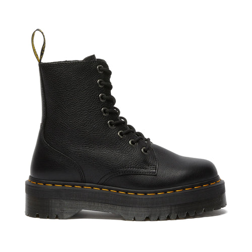 Dr. Martens ブラックブーツ　US8 DR. MARTENS Jadon III Black PISA: ブラック アンクルブーツ
