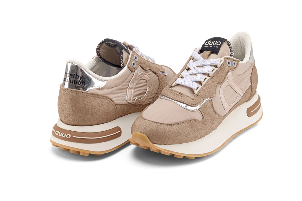 DUUO Calma HIGH 102: beige sneakers til kvinder