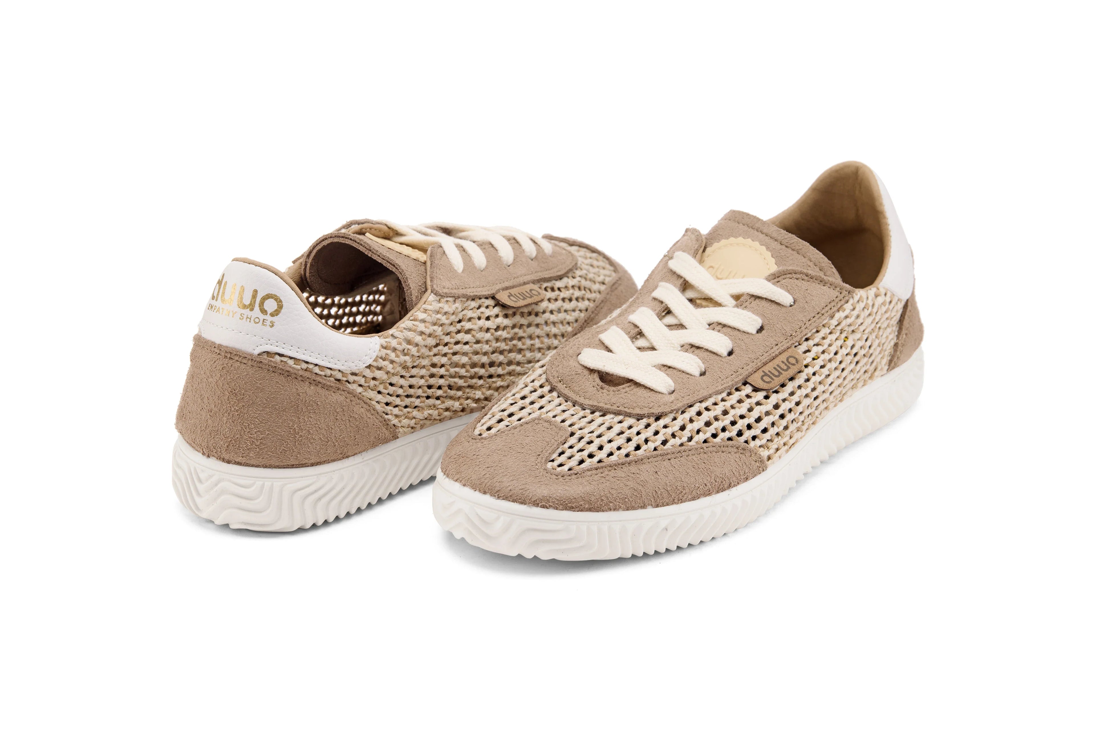 DUUO ONA LACE Trenzado 133: beige trainers unisex