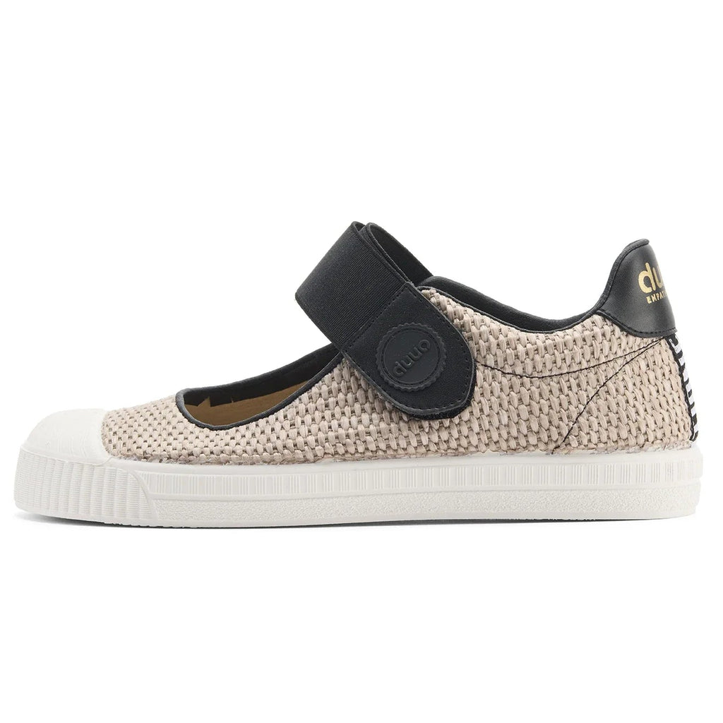DUUO COL Marie Barefoot Rafia 05: marron baskets pour femme
