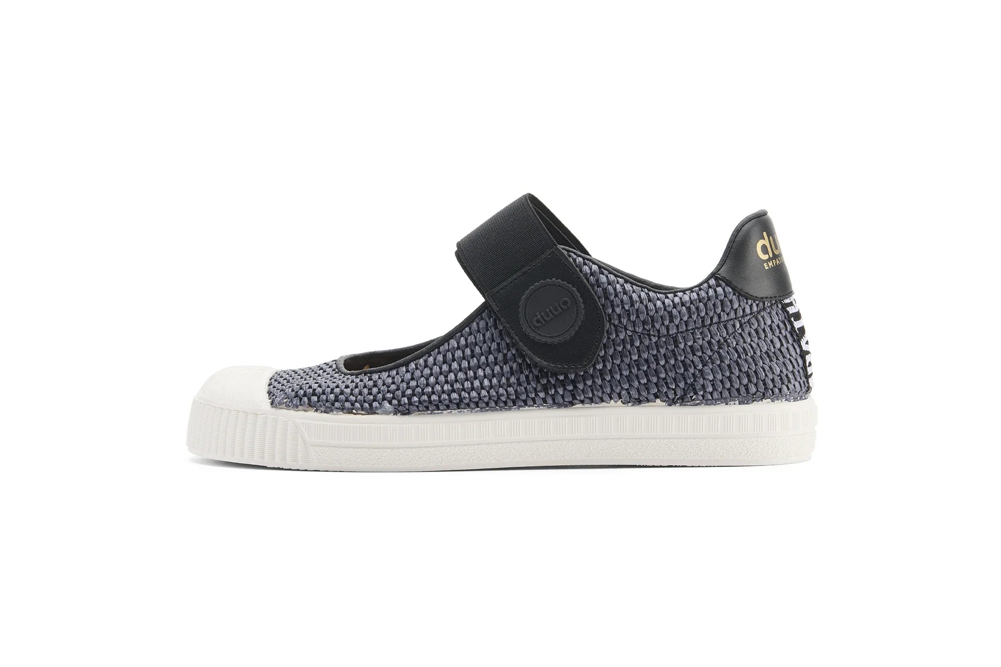 DUUO COL Marie Barefoot Rafia 06: schwarz Sneaker für Damen