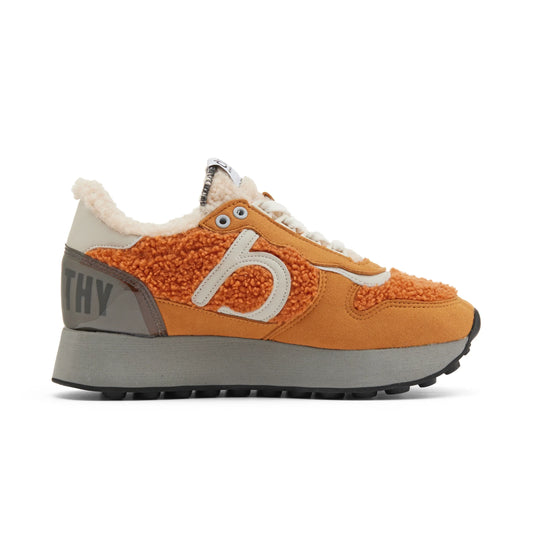 Sneakers de la marca duuo para mujer modelo calma high ottawa 80 en color naranja