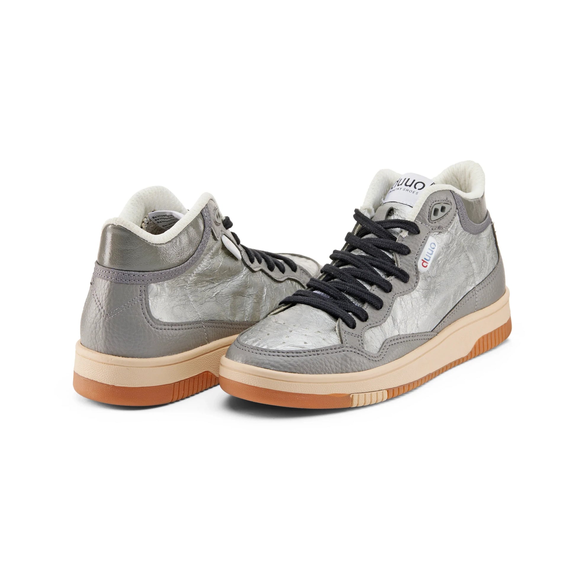 Sneakers de la marca duuo para mujer modelo gran slam yannik 33 en color plateado