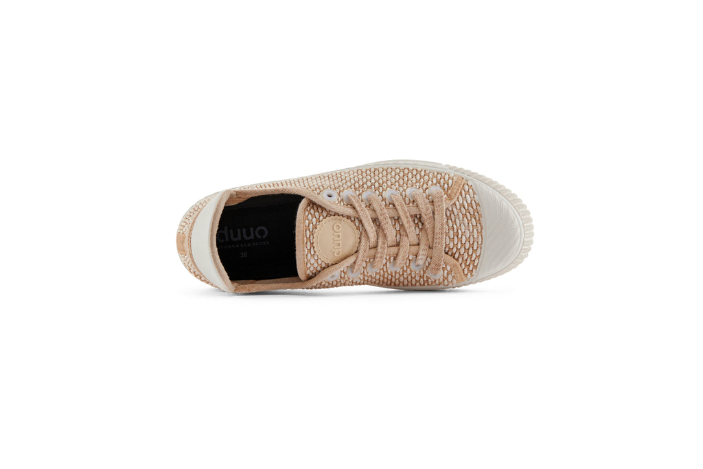 DUUO COL 144 (washed Arena 1) Beige: بيج سنيكرز للجنسين