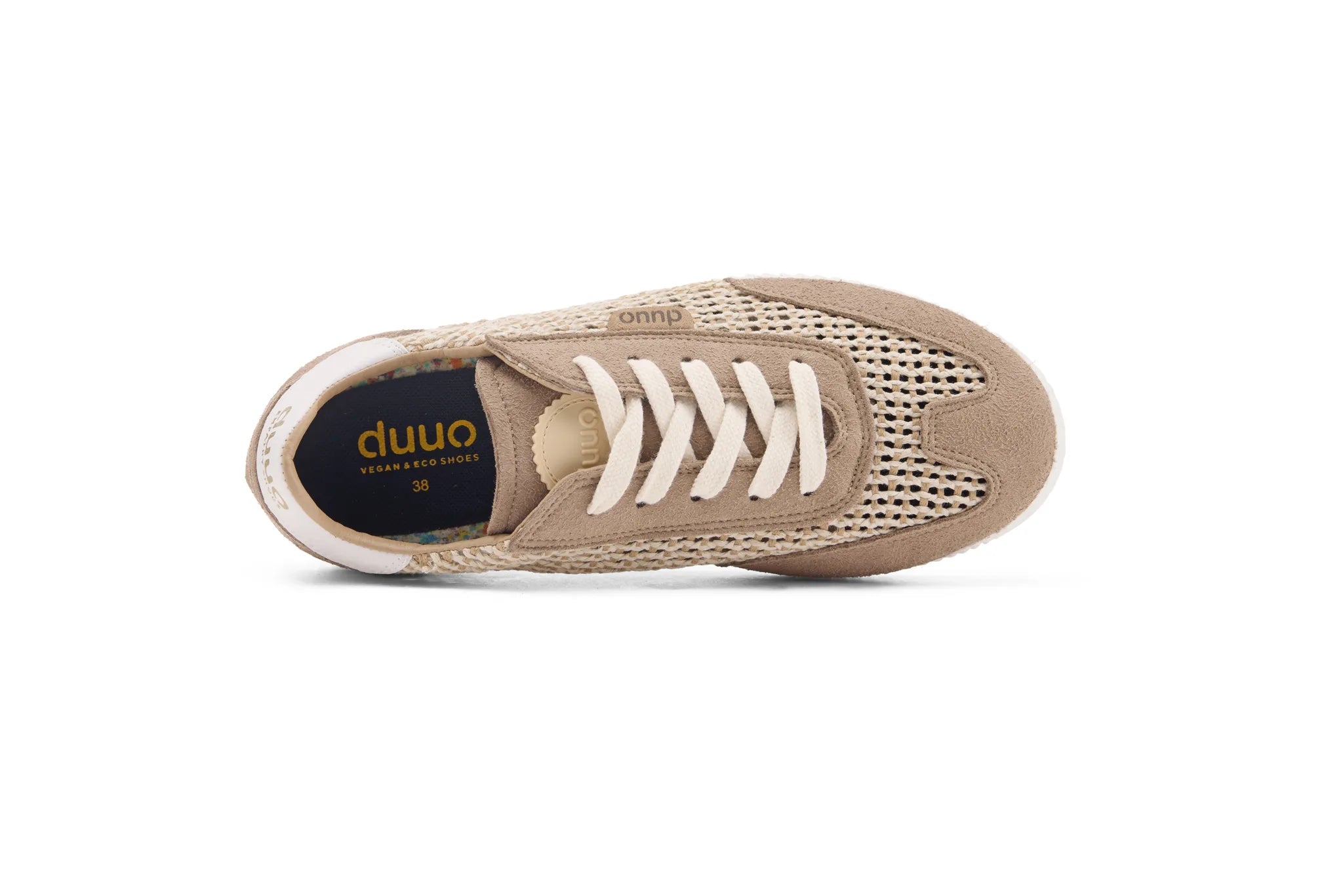 DUUO ONA LACE Trenzado 133: beige trainers unisex