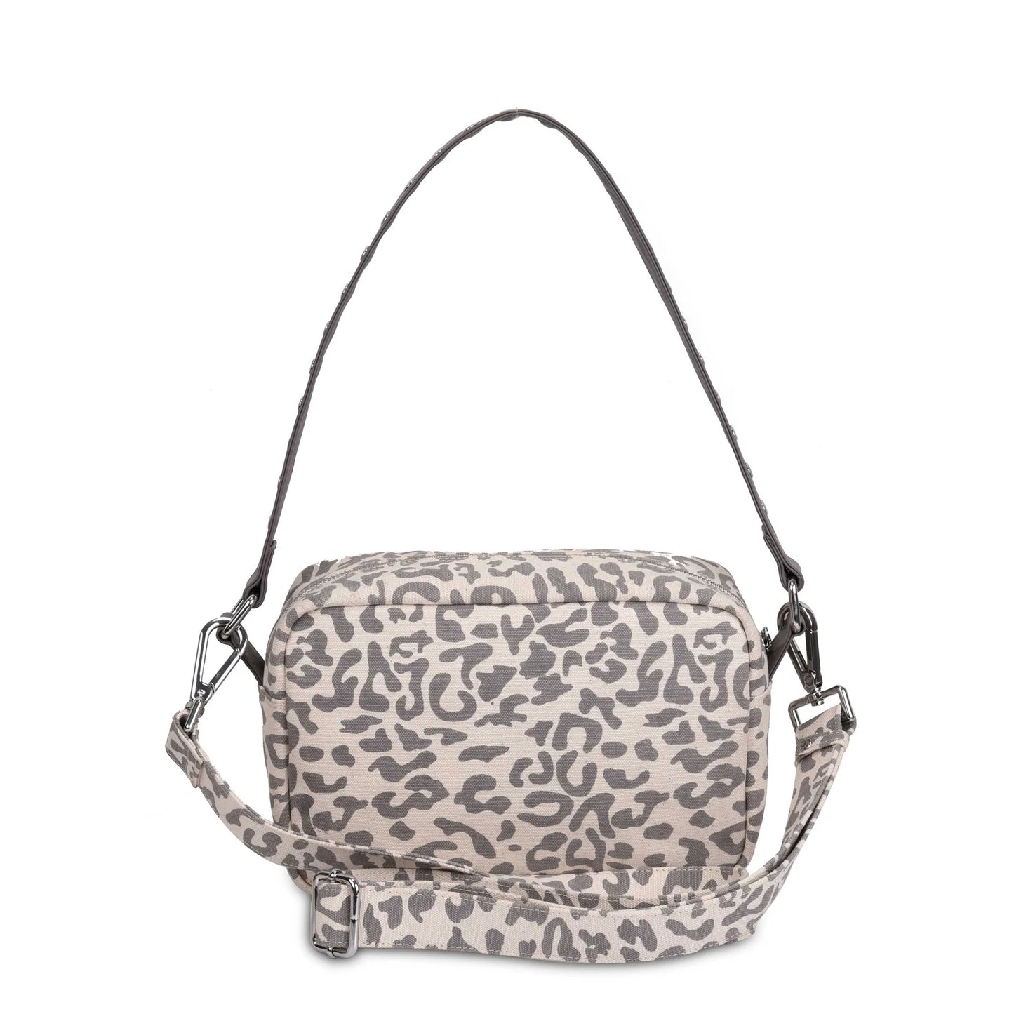 NUNOO | BOLSO MUJER | ELLIE RECYCLED CANVAS LIGHT DOTS | BEIGE