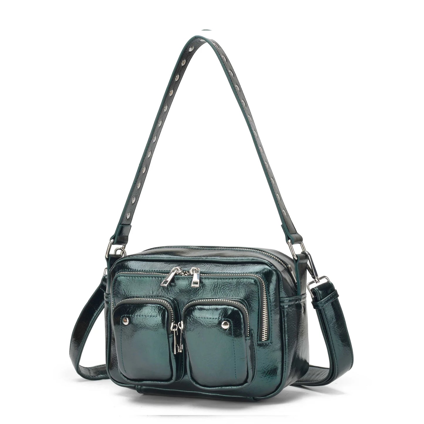 NUNOO | BOLSO MUJER | ELLIE RECYCLED COOL DARK GREEN | VERDE