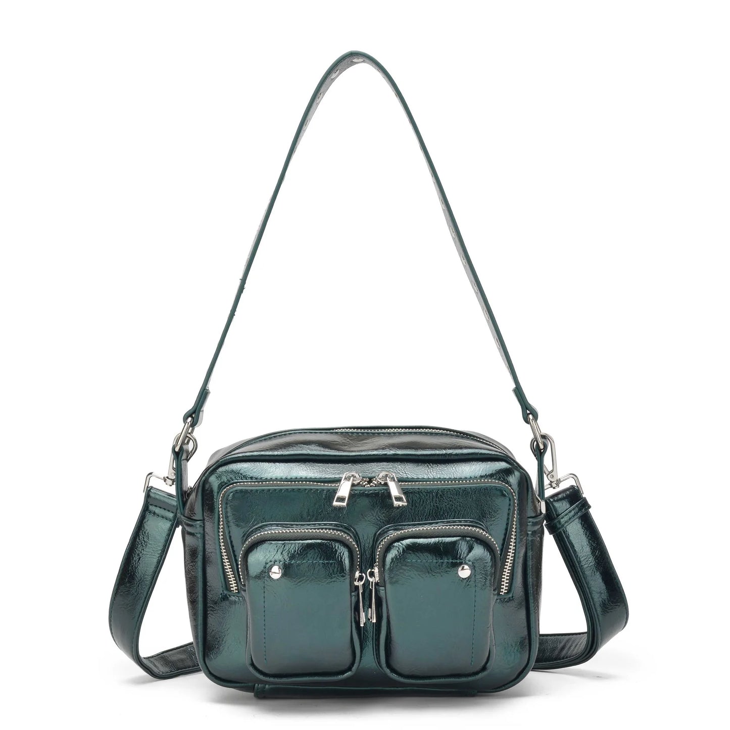 NUNOO | BOLSO MUJER | ELLIE RECYCLED COOL DARK GREEN | VERDE