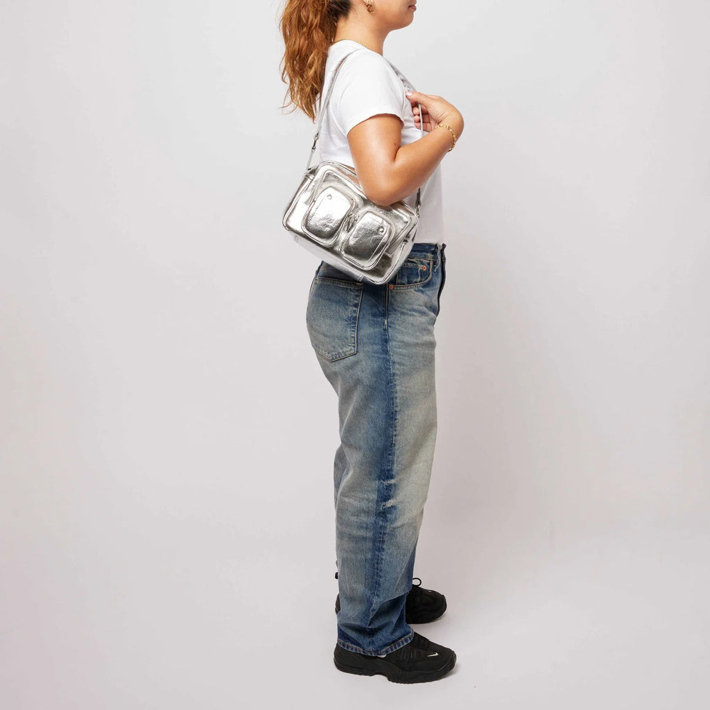 NUNOO | ЖІНОЧА СУМКА | ELLIE RECYCLED COOL SILVER | СРІБЛО