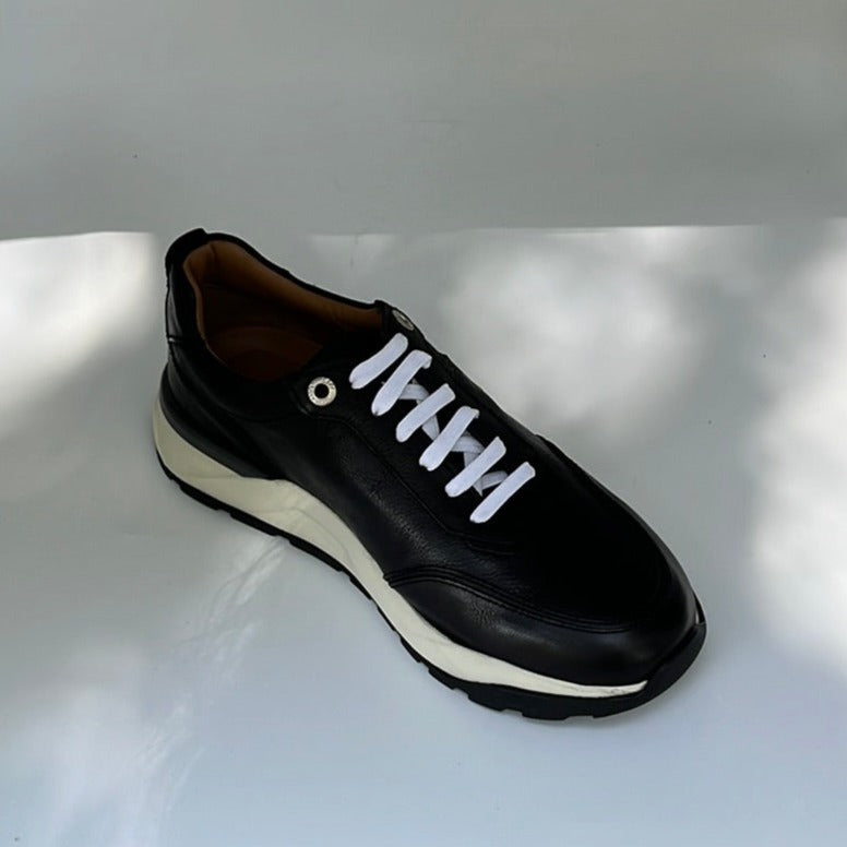 LOTTUSSE | SNEAKERS DE VESTIR HOMBRE | OSAKA CORVARA BLACK/WHITE | NEGRO