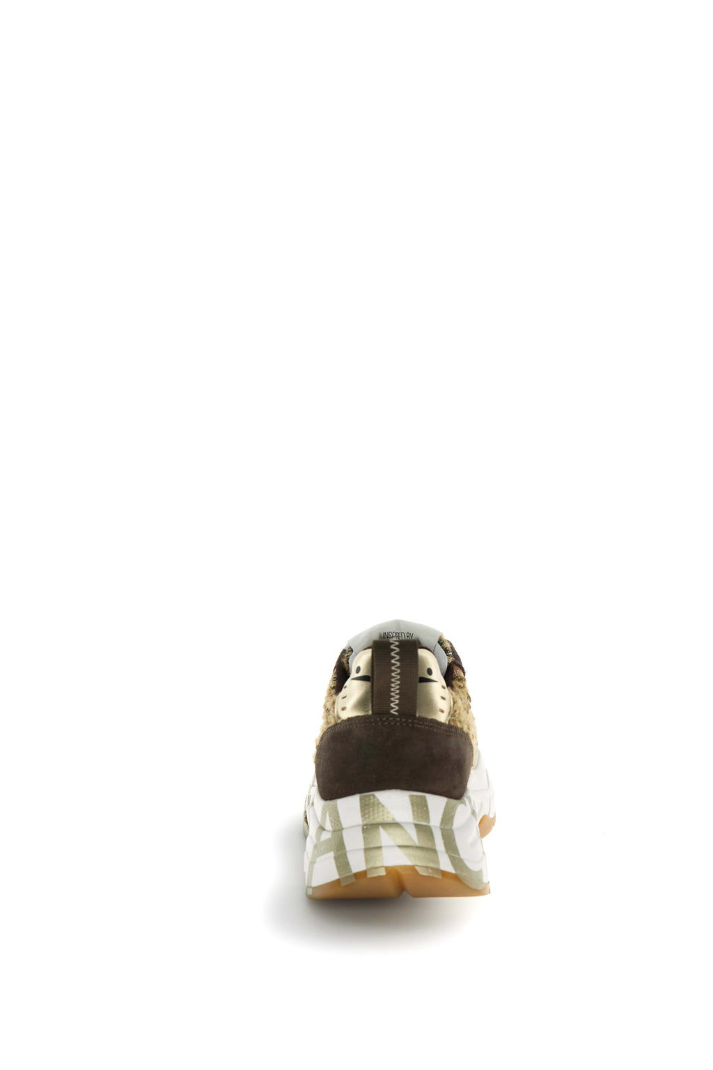 VOILE BLANCHE CLUB105 Beige-dark Brown: brązowy sneakersy dla kobiet