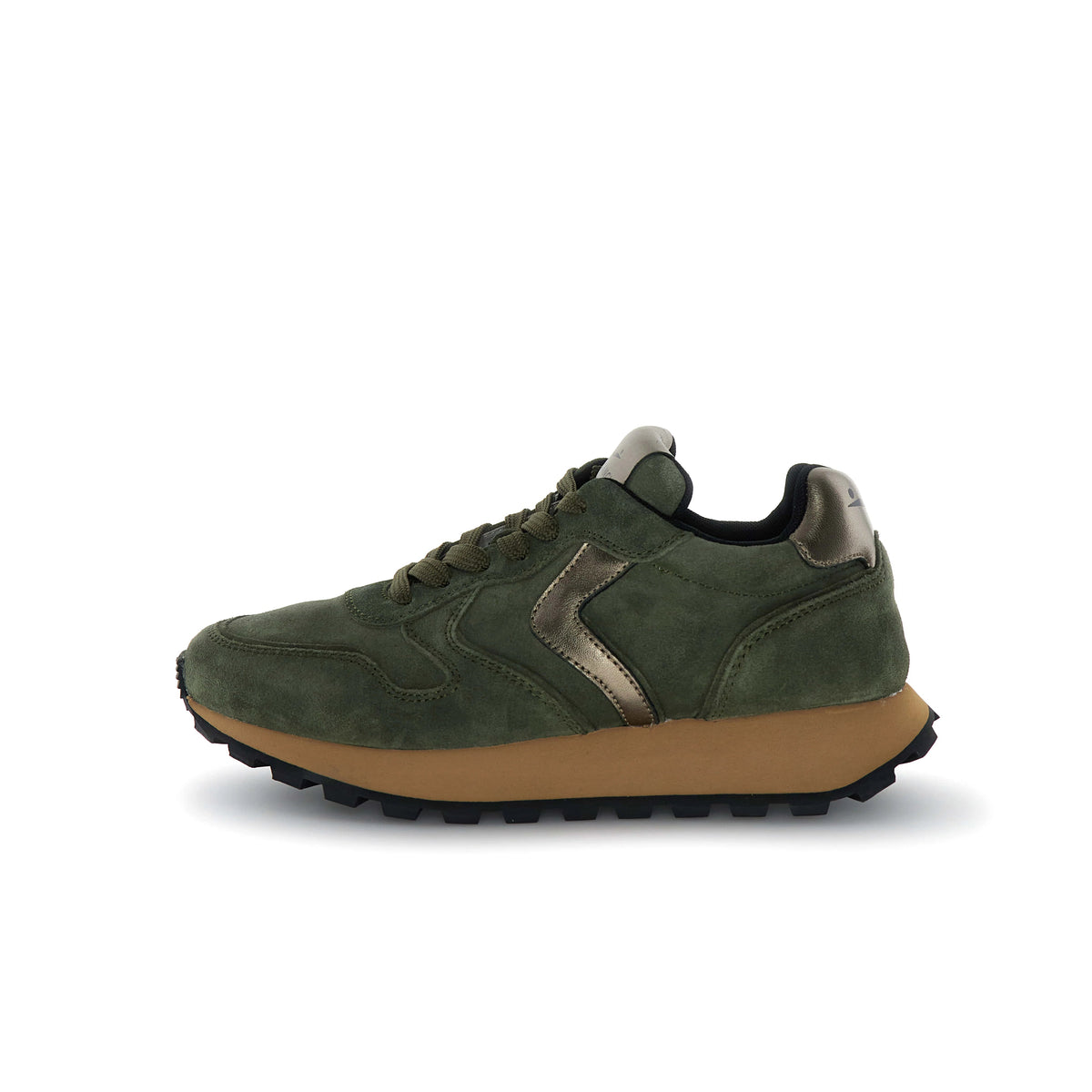 VOILE BLANCHE Paris EASY Green-bronze: groen sneakers voor dames