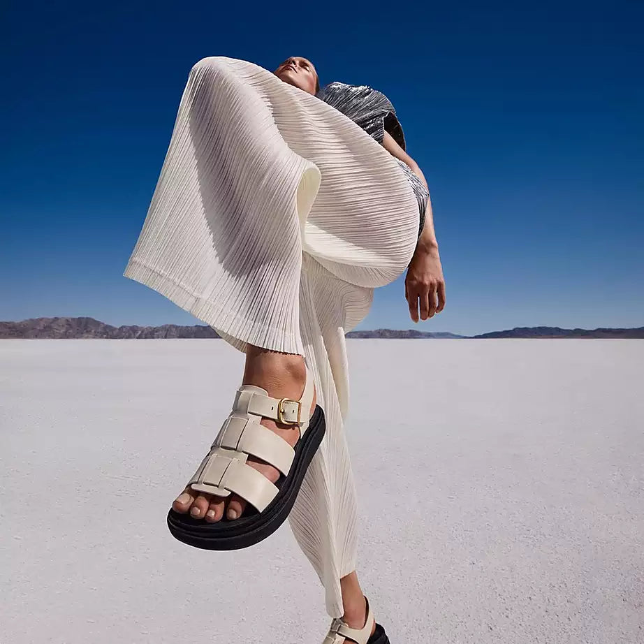 FITFLOP | SANDALIAS | MUJER | W GEN-FF LEATHER FISHERMAN PARIS BEIGE | BEIGE