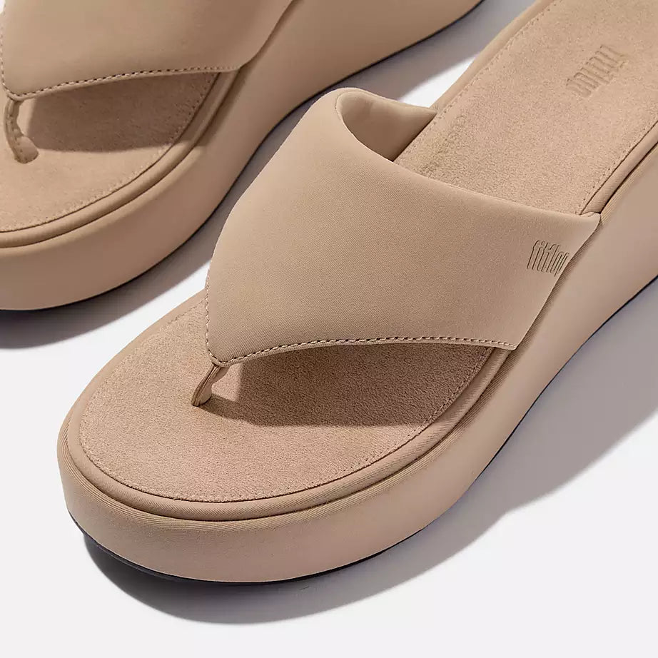 FITFLOP | SANDALIAS | MUJER | W PLATFFORMS WEDGE TOE-POST SANDALS | BEIGE