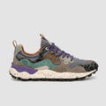 FLOWER MOUNTAIN Yamano 3 UNI Suede/pony Hair/nylon DARK Grey-anthracite-bottle: grau Sneaker für Damen