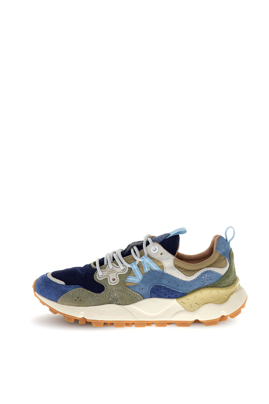 FLOWER MOUNTAIN | BASKETS | UNISEXE | YAMANO 3 HOMME DAIM/NYLON BLEU MARINE | PRINTEMPS ÉTÉ