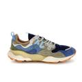 FLOWER MOUNTAIN | BASKETS | UNISEXE | YAMANO 3 HOMME DAIM/NYLON BLEU MARINE | PRINTEMPS ÉTÉ