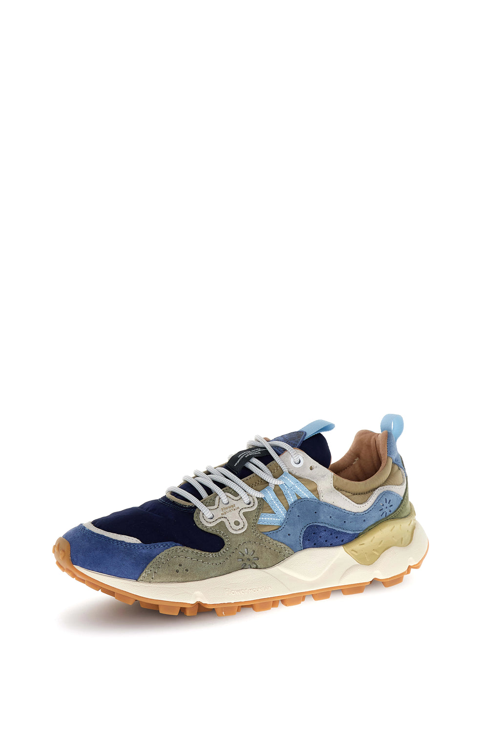 FLOWER MOUNTAIN | BASKETS | UNISEXE | YAMANO 3 HOMME DAIM/NYLON BLEU MARINE | PRINTEMPS ÉTÉ