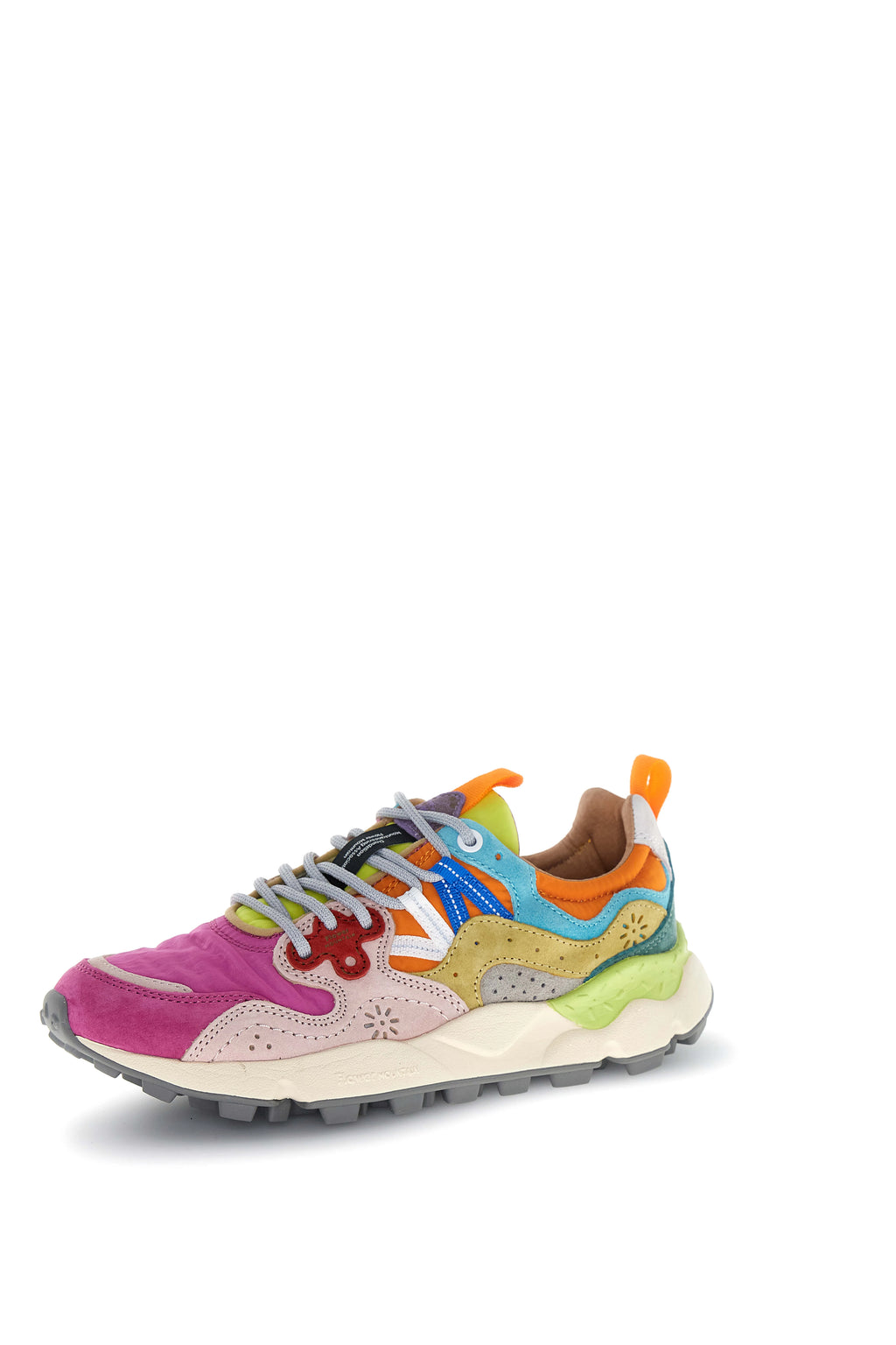 FLOWER MOUNTAIN Yamano 3 Woman Suede/nylon Fuchsia: multicolor سنيكرز للنساء