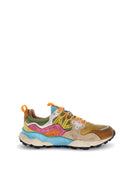 FLOWER MOUNTAIN Yamano 3 Woman Suede/canvas/washed Brown: brun sneakers för dam