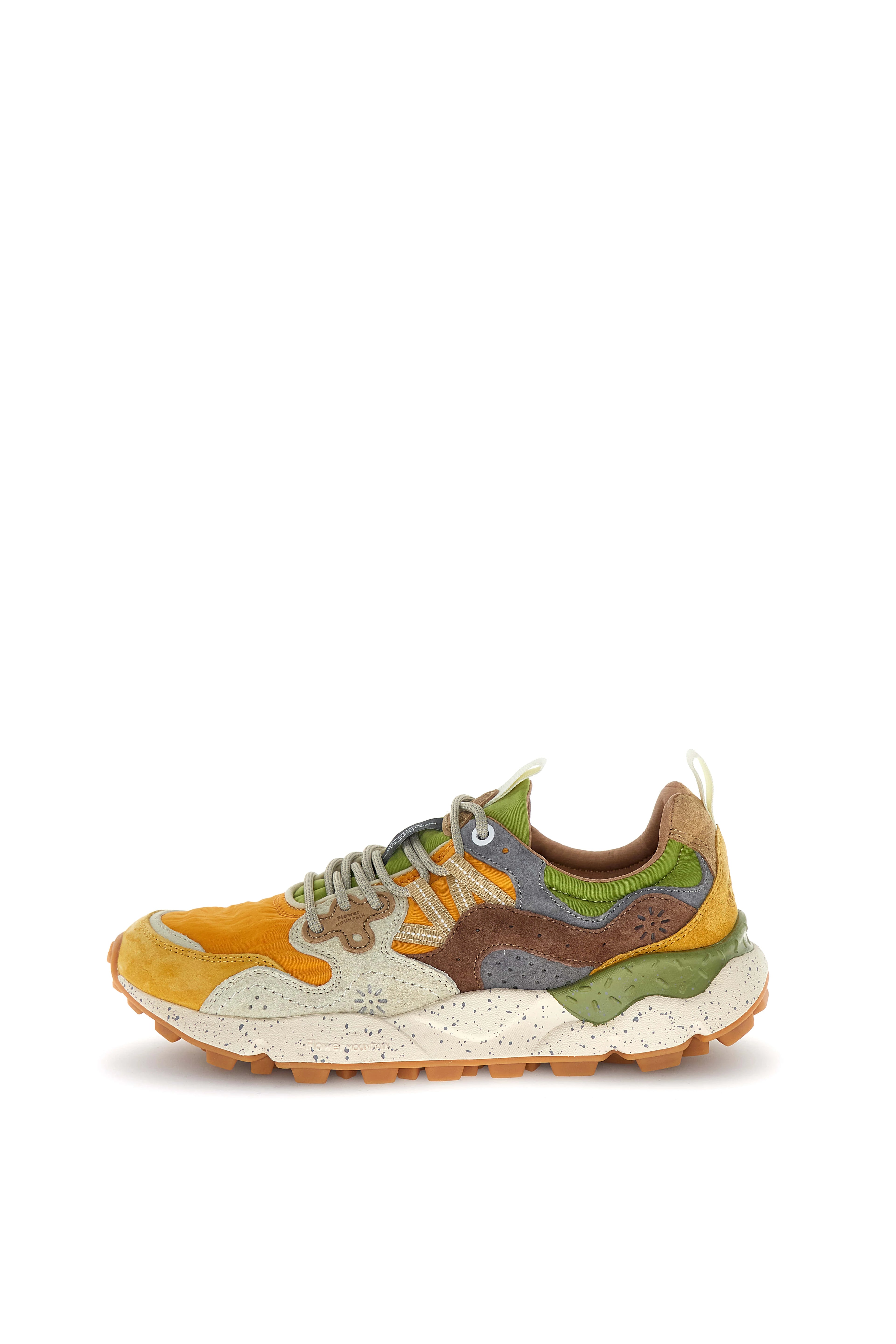 FLOWER MOUNTAIN | SNEAKERS | UNISEX | YAMANO 3 UNI SUEDE/NYLON OCHER | NARANJA
