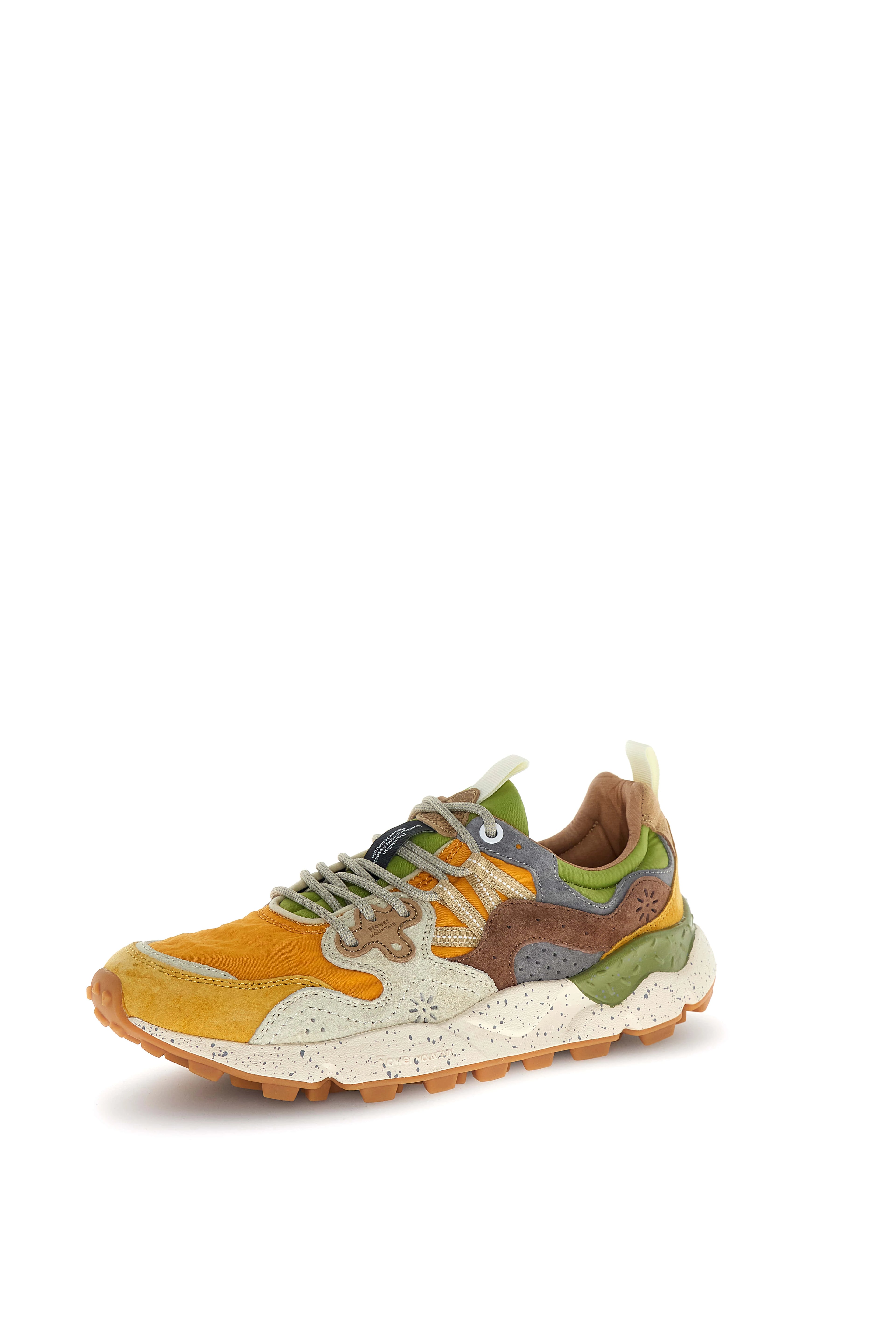 FLOWER MOUNTAIN | SNEAKERS | UNISEX | YAMANO 3 UNI SUEDE/NYLON OCHER | NARANJA