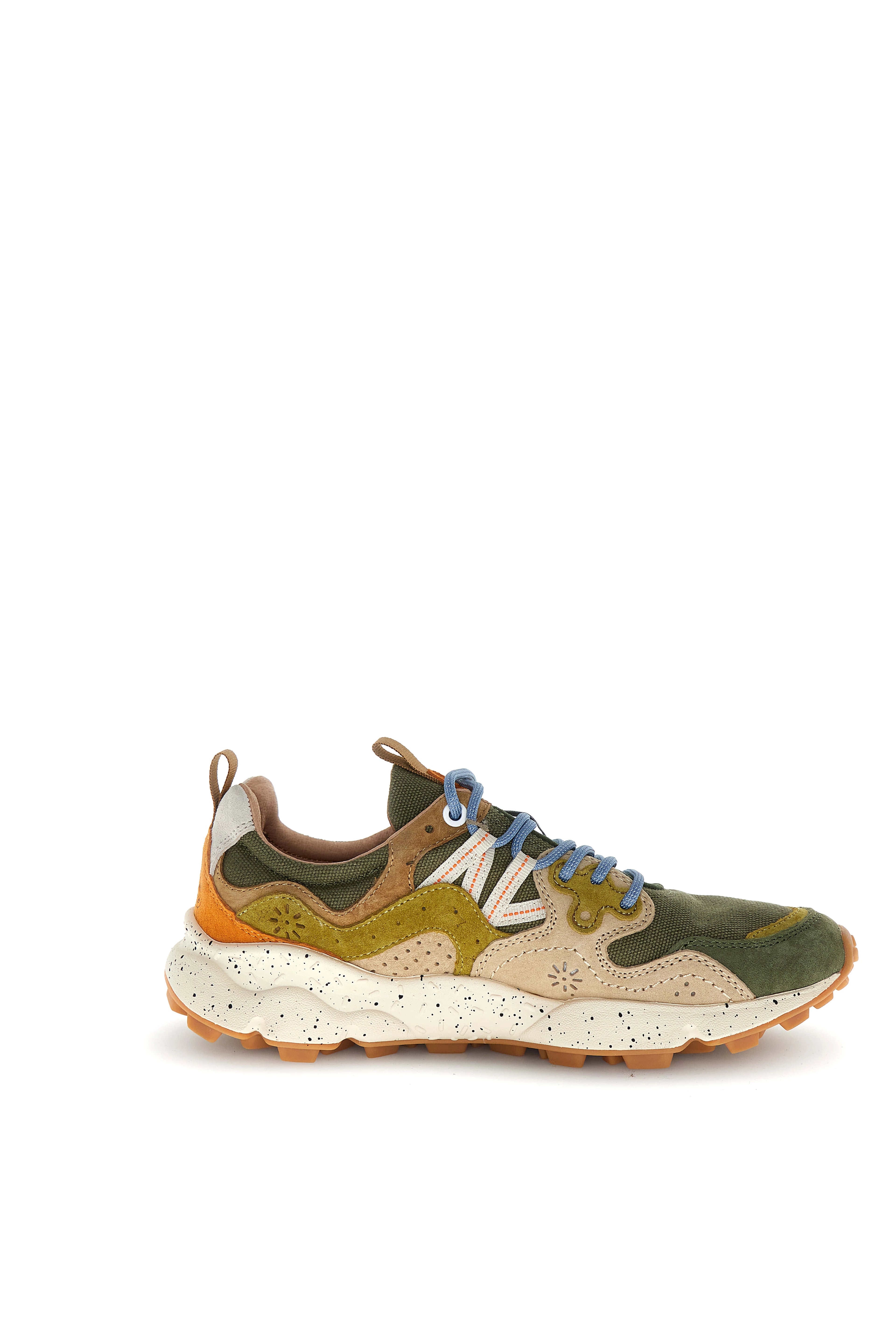 FLOWER MOUNTAIN | SNEAKERS | UNISEX | YAMANO 3 UNI SUEDE/CANVAS MILITARY | MARRÓN