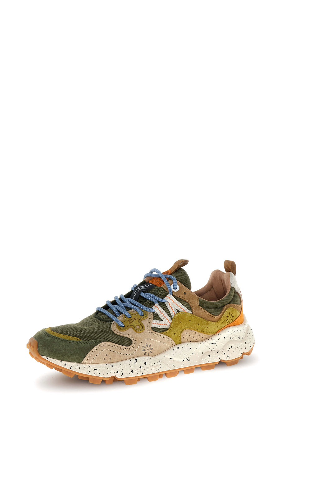 FLOWER MOUNTAIN Yamano 3 UNI Suede/canvas Military: коричневий кросівки унісекс