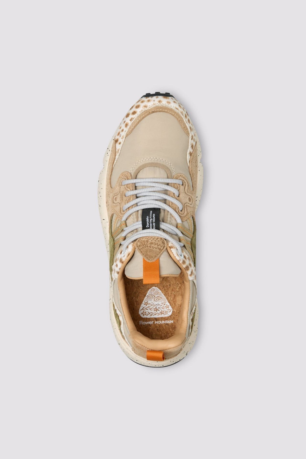 FLOWER MOUNTAIN Yamano 3 UNI COW Velour Beige-cognac-brown: коричневый кроссовки для женщин