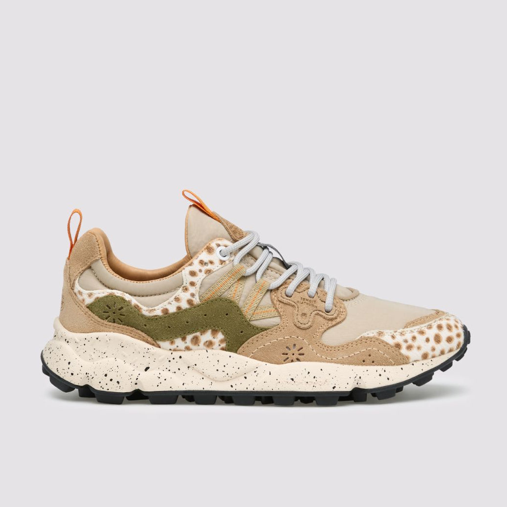 FLOWER MOUNTAIN Yamano 3 UNI COW Velour Beige-cognac-brown: коричневый кроссовки для женщин