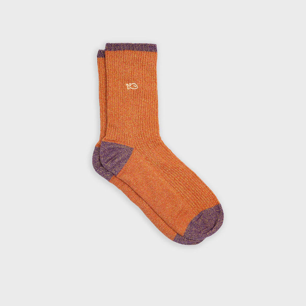 BILLYBELT | CALCETINES | MUJER | COMBED BRIQUE | NARANJA