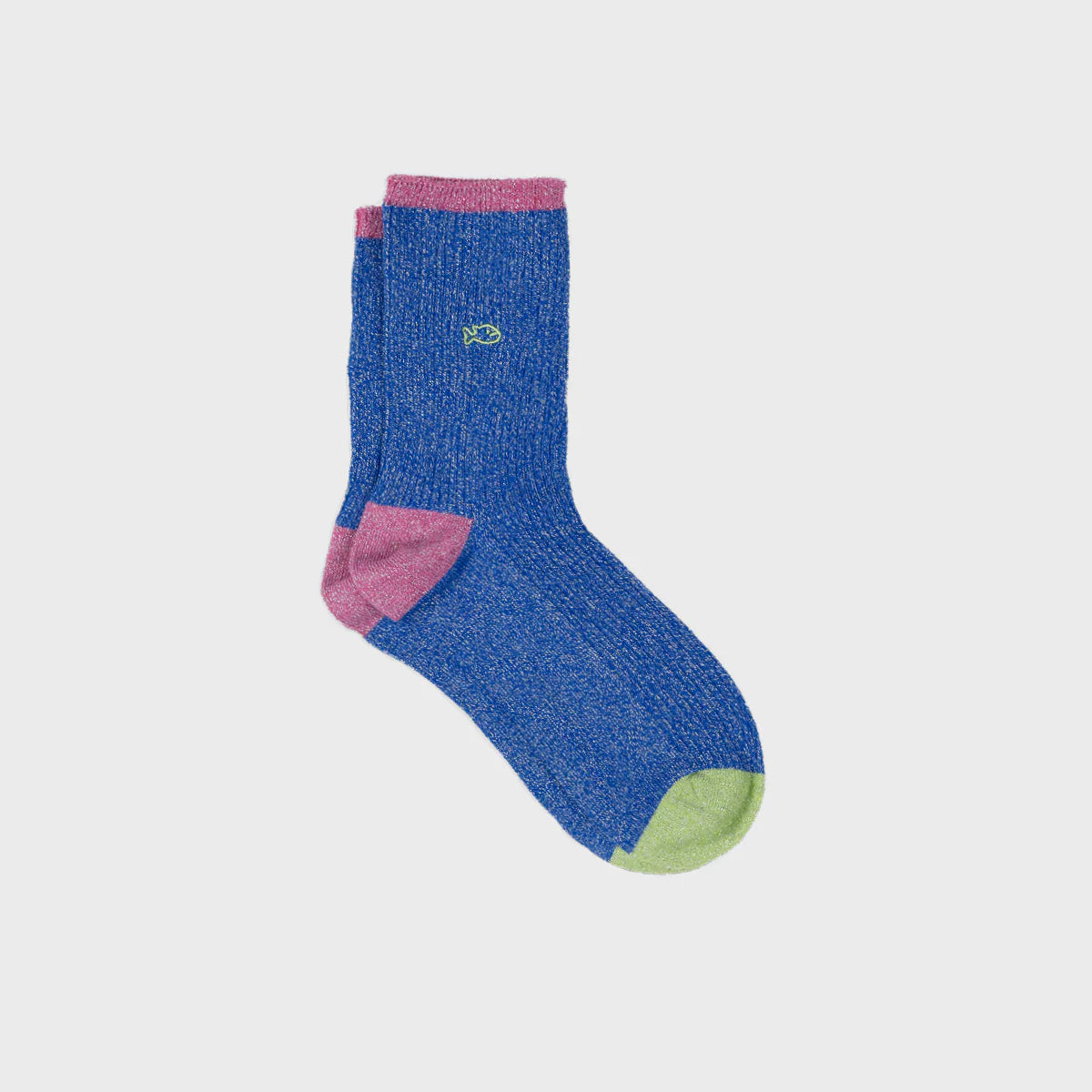 BILLYBELT | CALCETINES | MUJER | COMBED ELECTRIC BLUE | AZUL