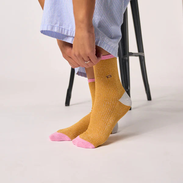 BILLYBELT | CALCETINES | MUJER | COMBED MUSTARD | AMARILLO