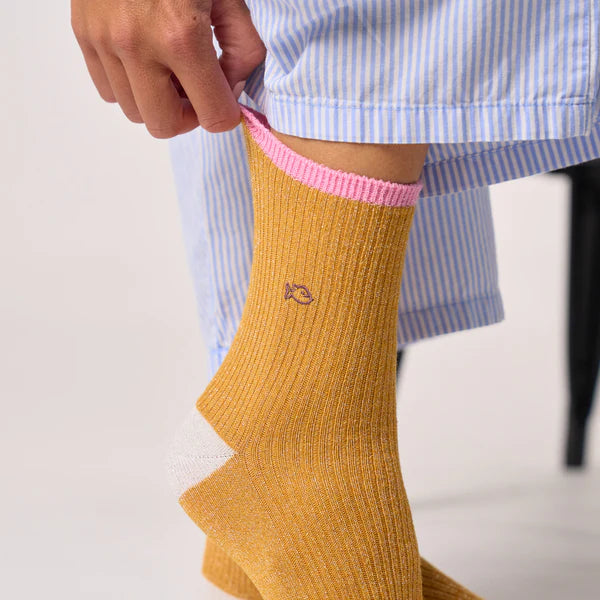 BILLYBELT | CALCETINES | MUJER | COMBED MUSTARD | AMARILLO