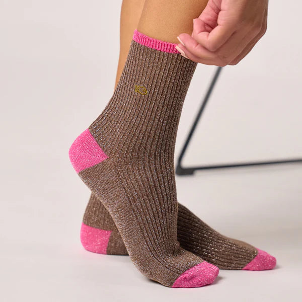 BILLYBELT | CALCETINES | MUJER | COMBED BROWN | MARRÓN