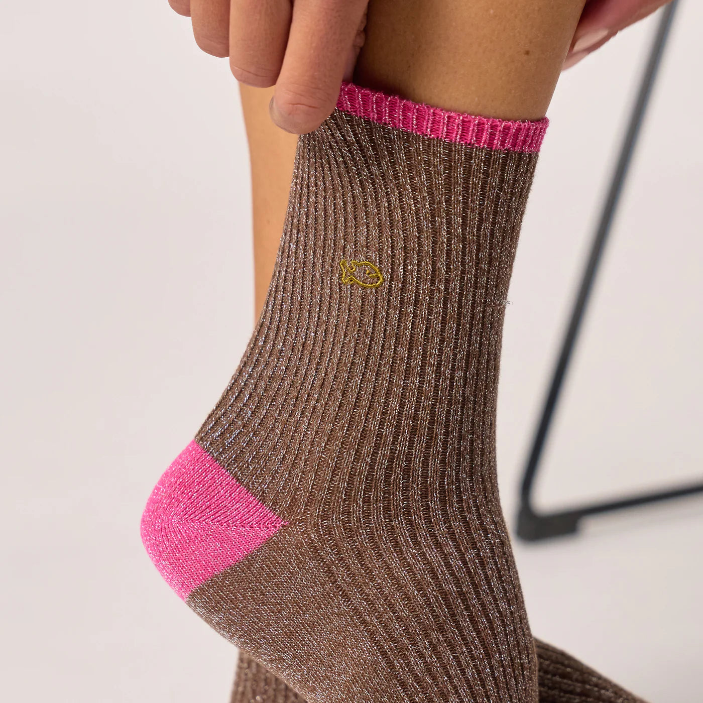 BILLYBELT | CALCETINES | MUJER | COMBED BROWN | MARRÓN