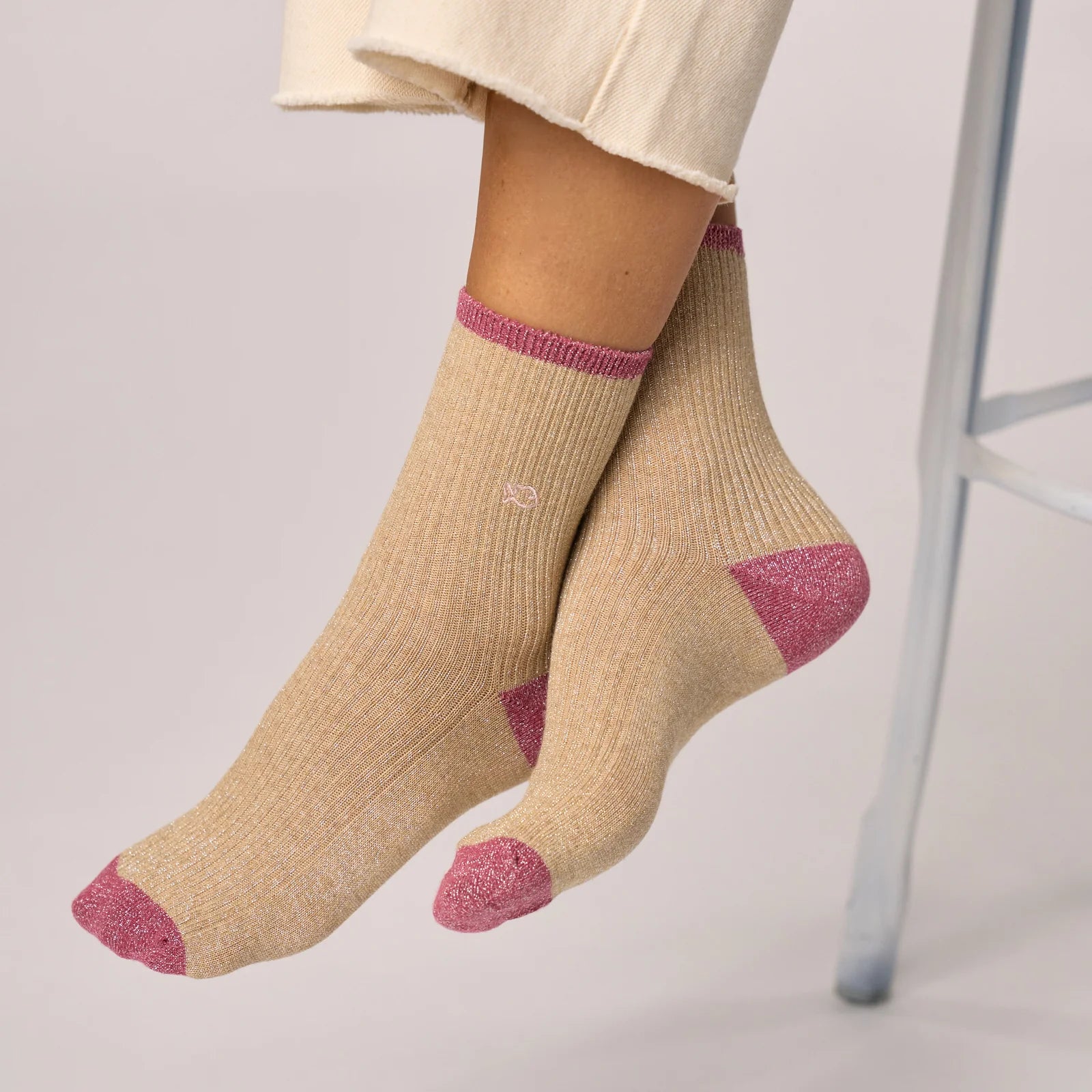 BILLYBELT | CALCETINES | MUJER | COMBED BEIGE | BEIGE