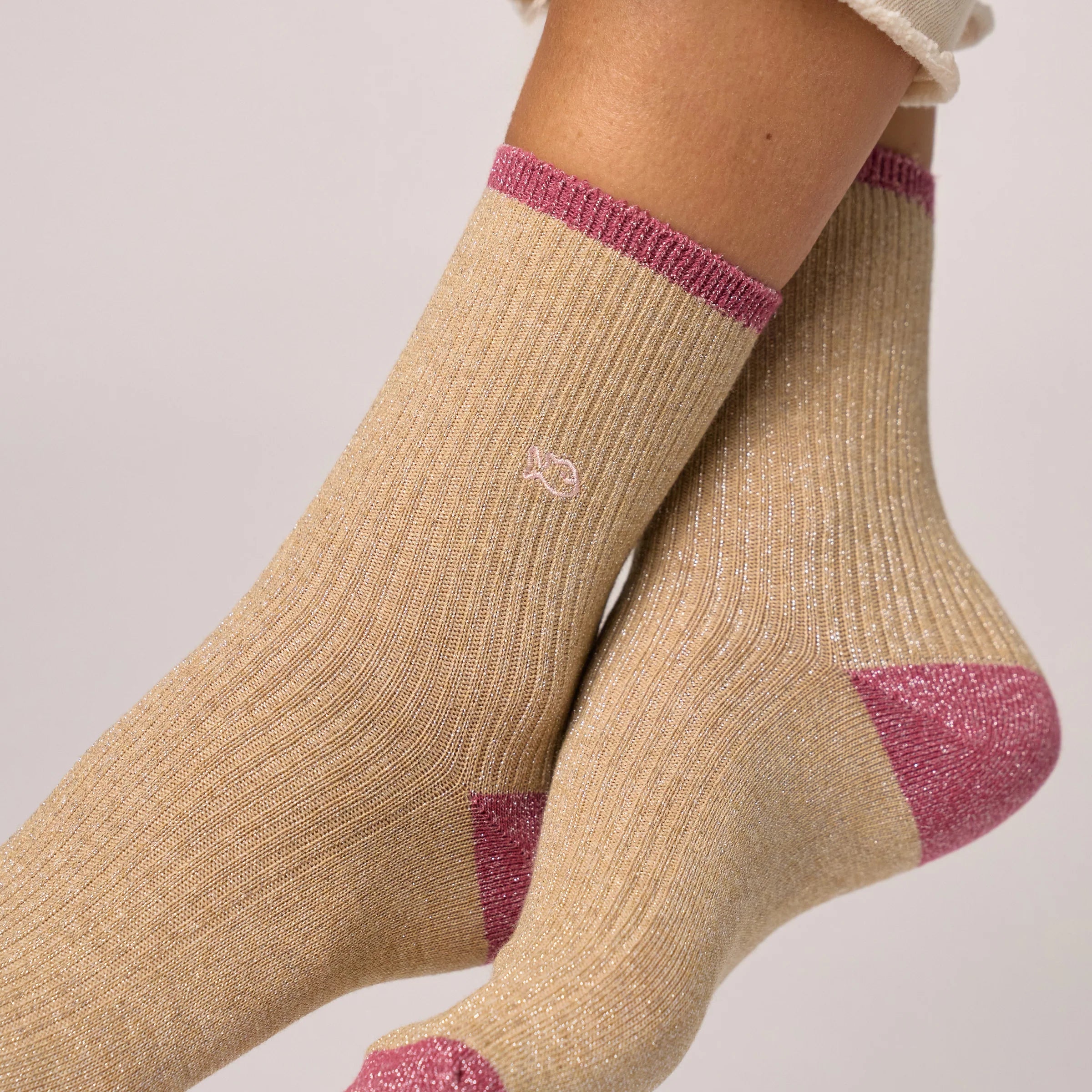 BILLYBELT | CALCETINES | MUJER | COMBED BEIGE | BEIGE