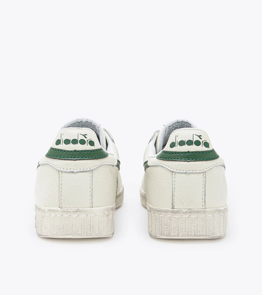 DIADORA | КРОСІВКИ УНІСЕКС | GAME L LOW WAXED WHITE & GREEN | БІЛА