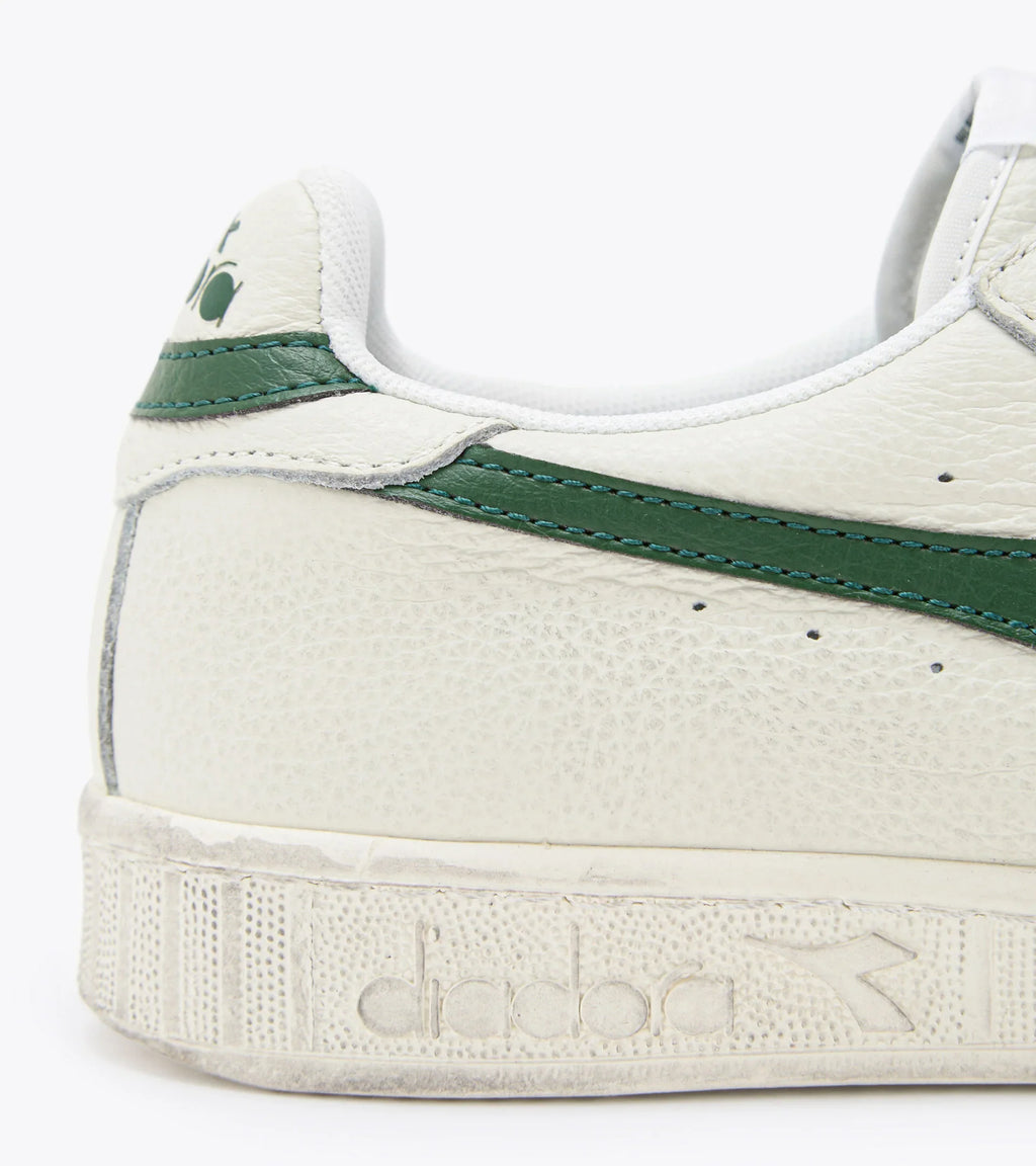 DIADORA | КРОСІВКИ УНІСЕКС | GAME L LOW WAXED WHITE & GREEN | БІЛА