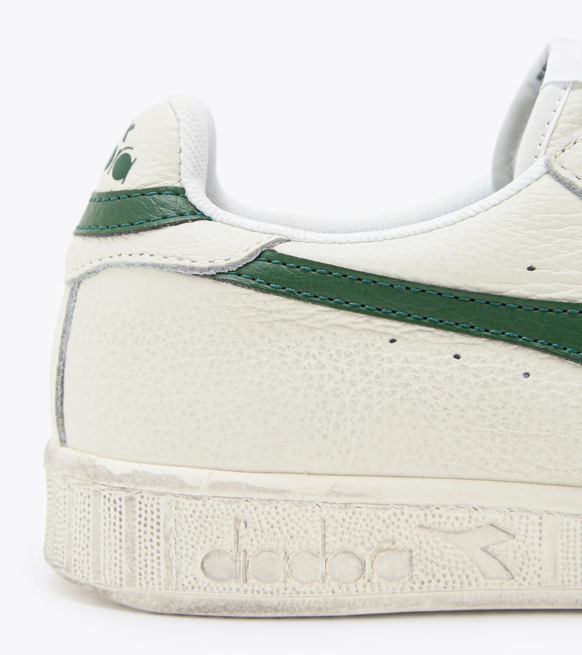 DIADORA | КРОСІВКИ УНІСЕКС | GAME L LOW WAXED WHITE & GREEN | БІЛА
